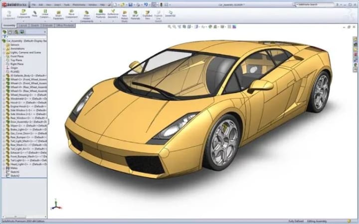 CAR Design in Solidworks