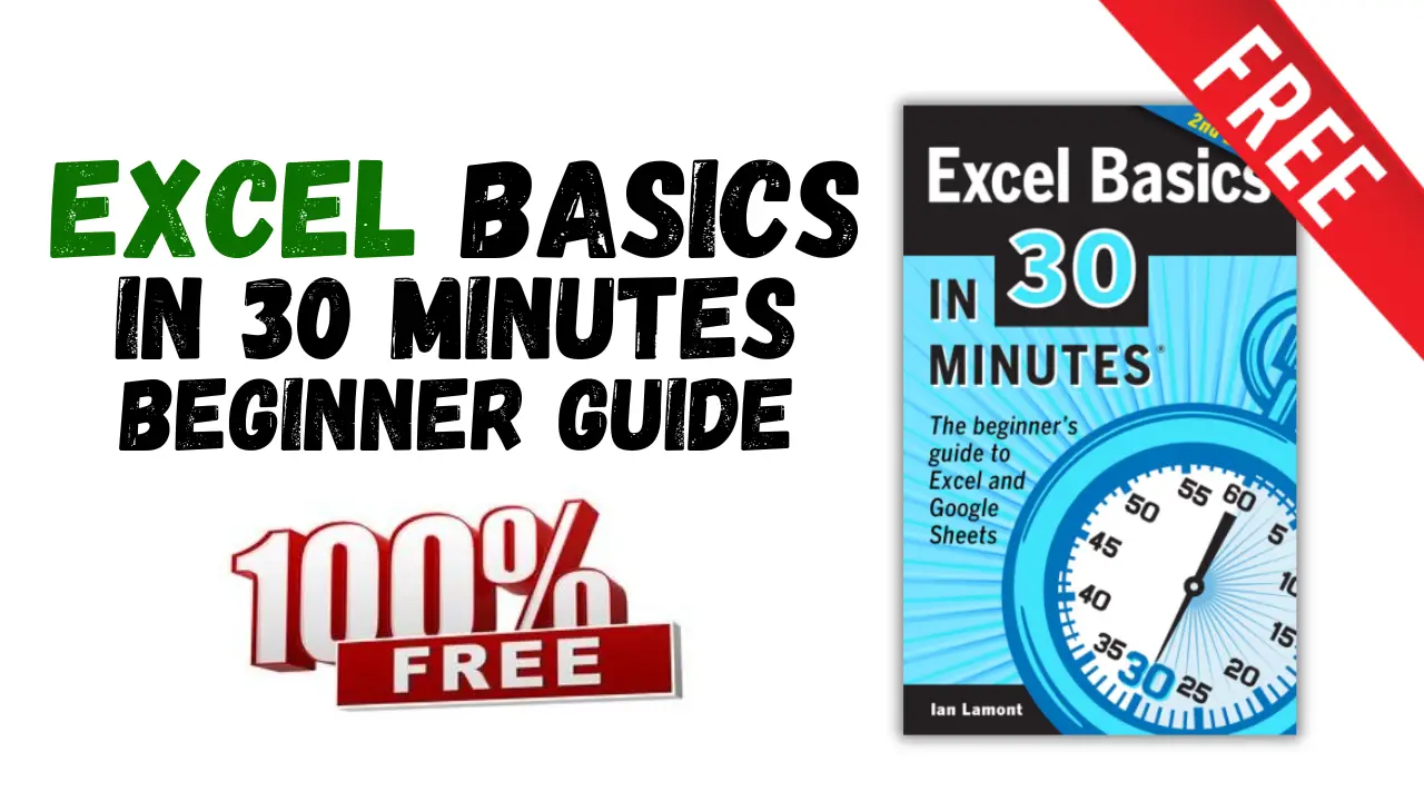 [PDF] Excel Basics in 30 Minutes Free PDF Book-73494 – Free book