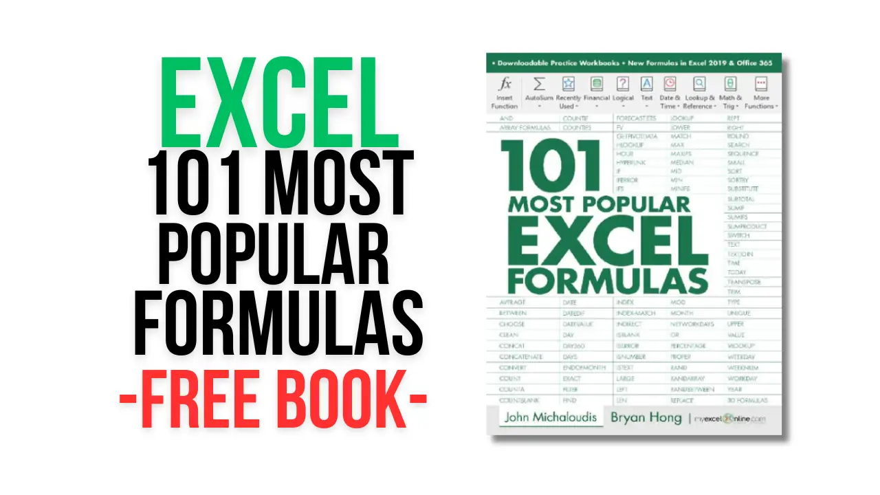 [Pdf] 101 Most Popular Excel Formulas – Free Book