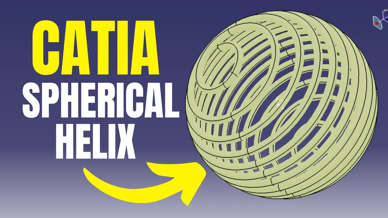 [Free CATIA 3D Model] – Spherical Helix