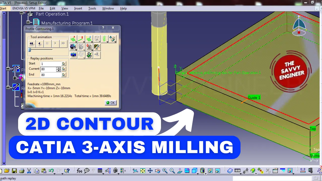 [Free CATIA 3D Model] – CATIA 3-Axis Milling