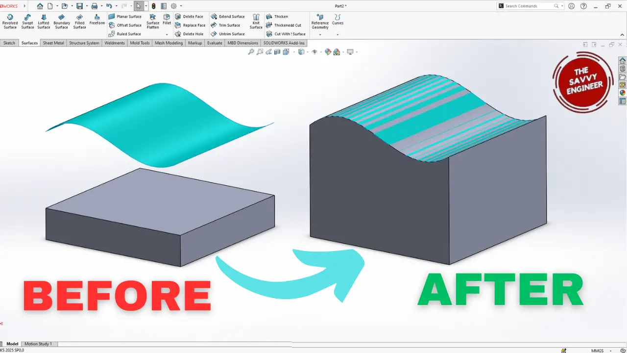 SolidWorks | Learn How to Extrude a Part Face up to an External Surface in 2 Minutes