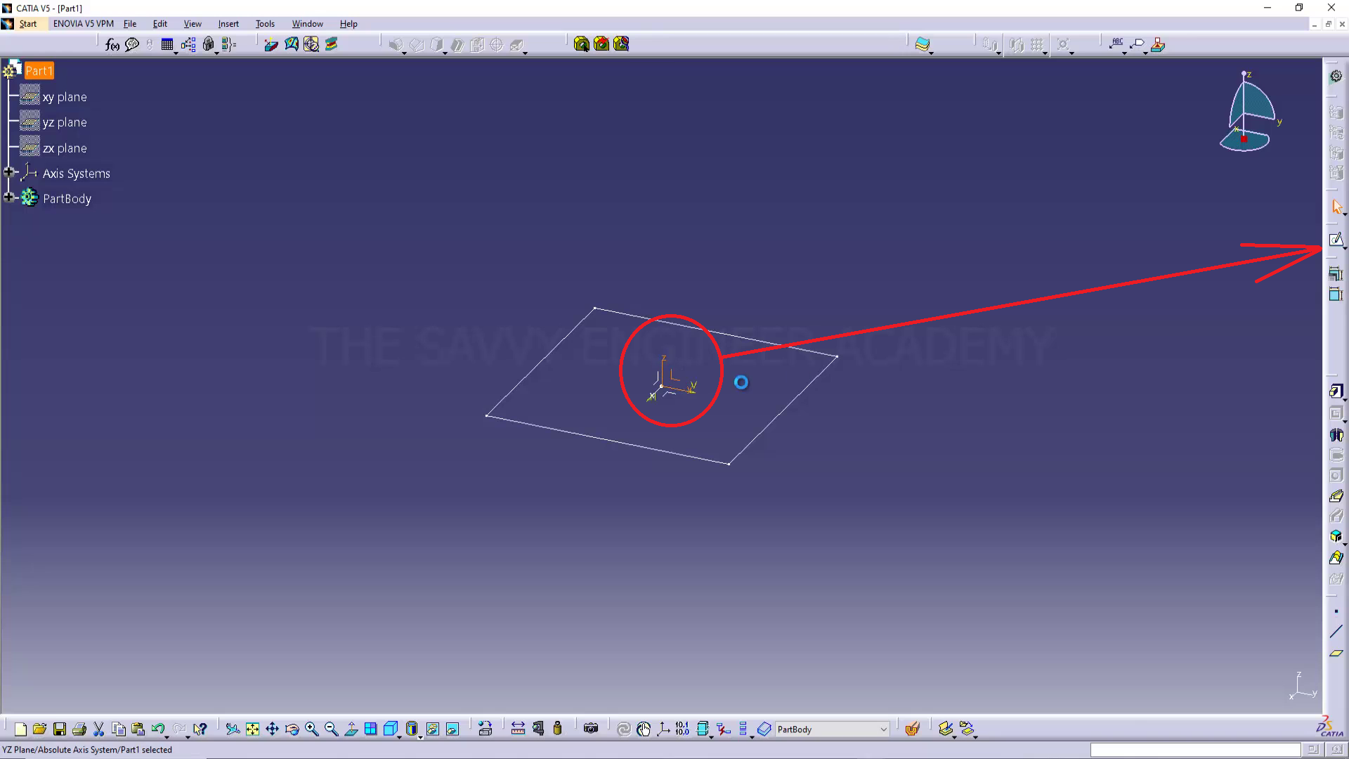 CATIA _ How to Create an Extrusion Not Normal to Sketch Plane (2025)