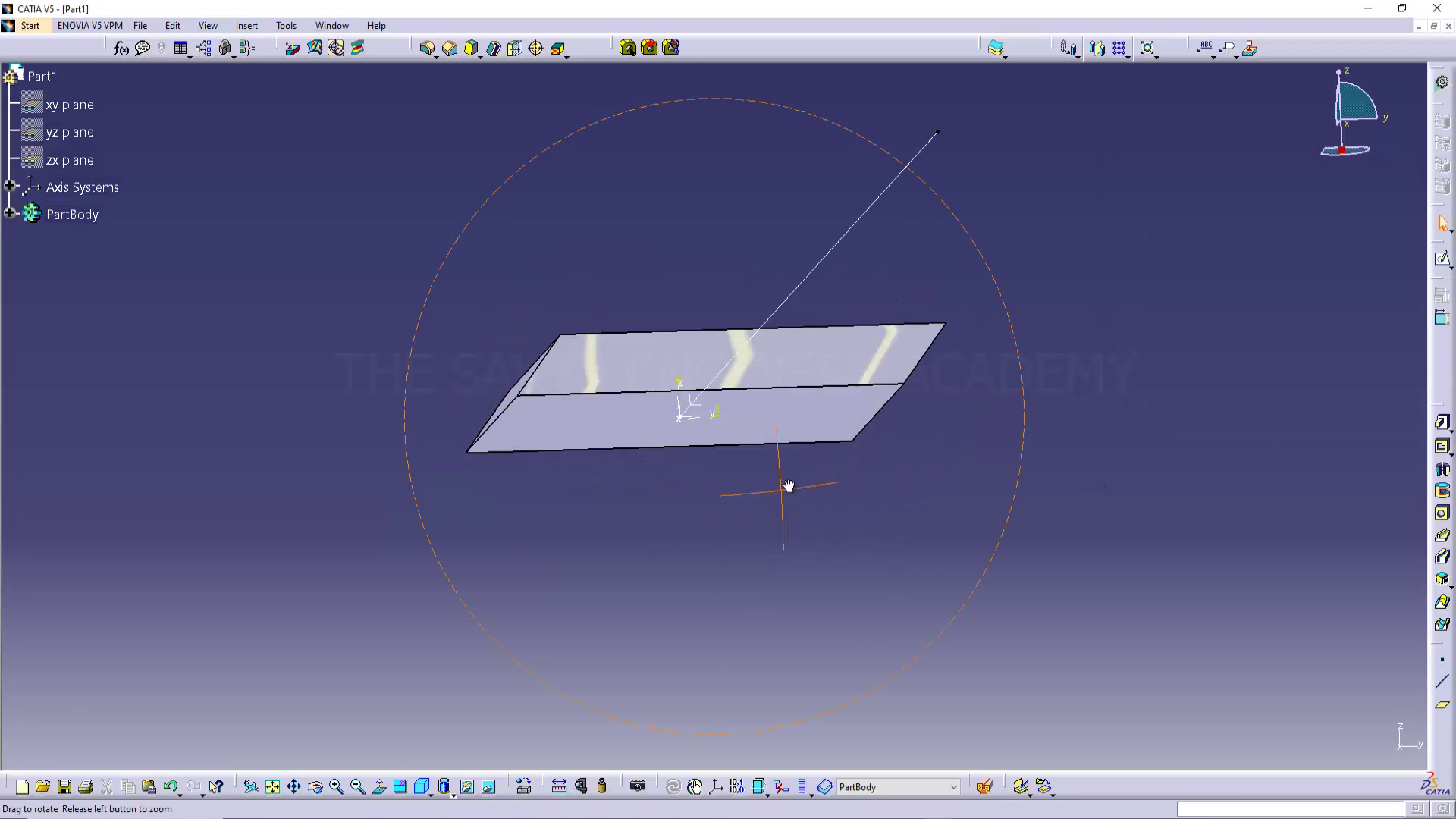 CATIA _ How to Create an Extrusion Not Normal to Sketch Plane (2025)