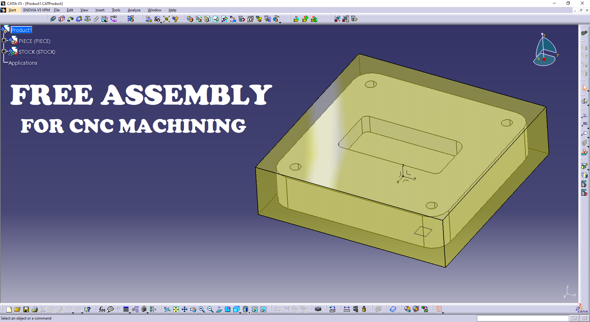 CATIA Assembly Design for CNC Machining – Free Download