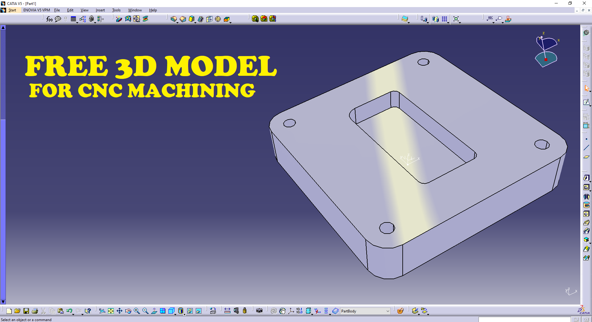 Free 3D Model For CNC Machining