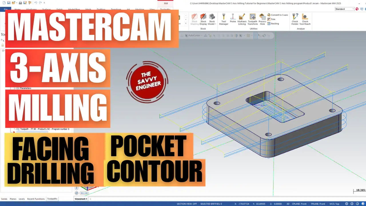 MasterCAM 3-Axis CNC Machining Program – Free Download