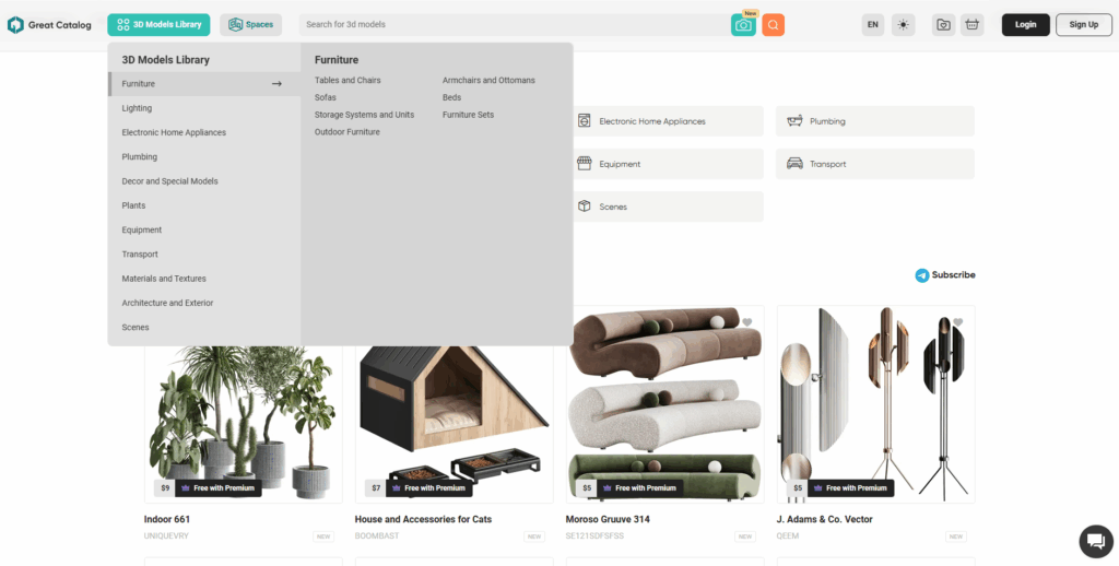 10 great catalog 3d selling 3d models
