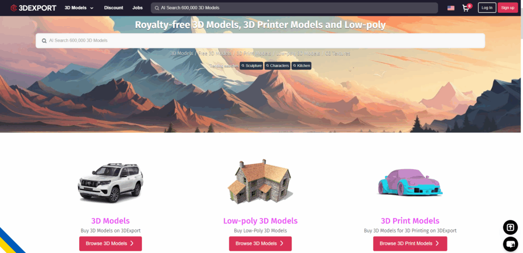 3D export download free3d models