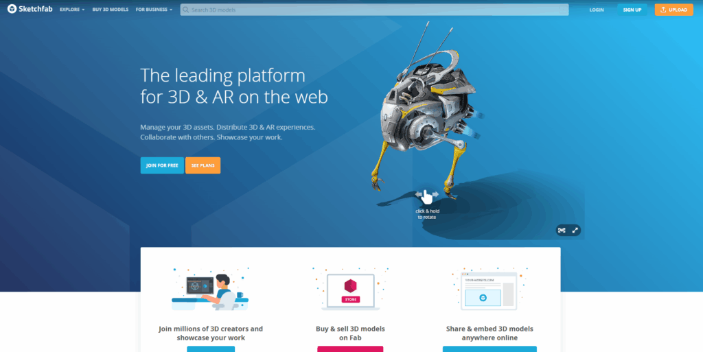 4 sketchfab selling 3d models