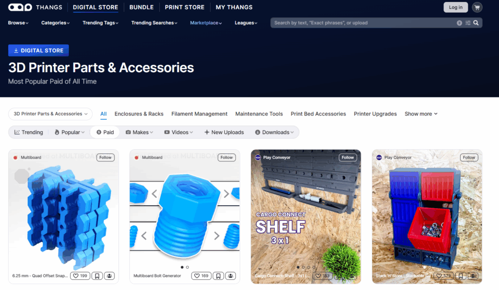 5 thangs selling 3d models