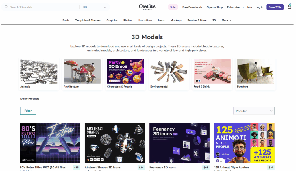 Top 10 Websites to Buy 3D Models and Boost Your Income