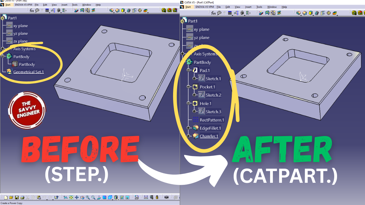 CATIA How to Convert a STEP File into CATPART Like a Pro
