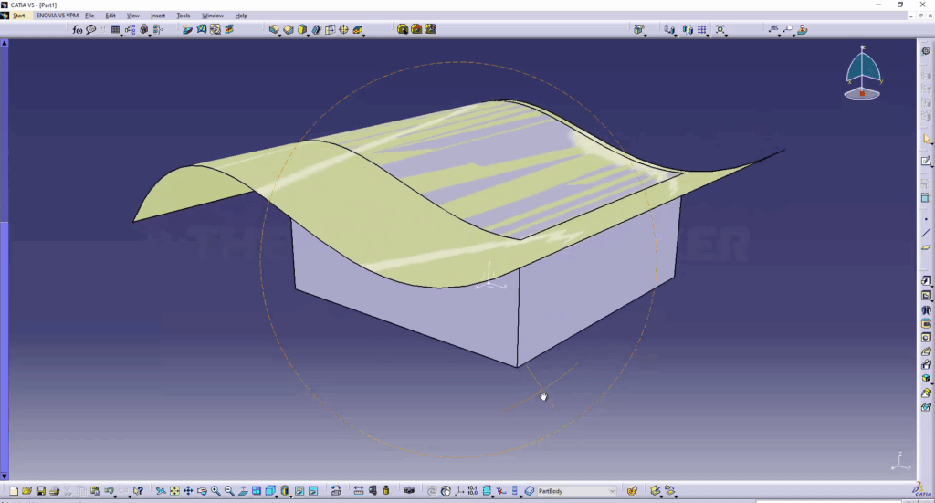 CATIA  How to Cut a Solid With a Surface Like a Pro