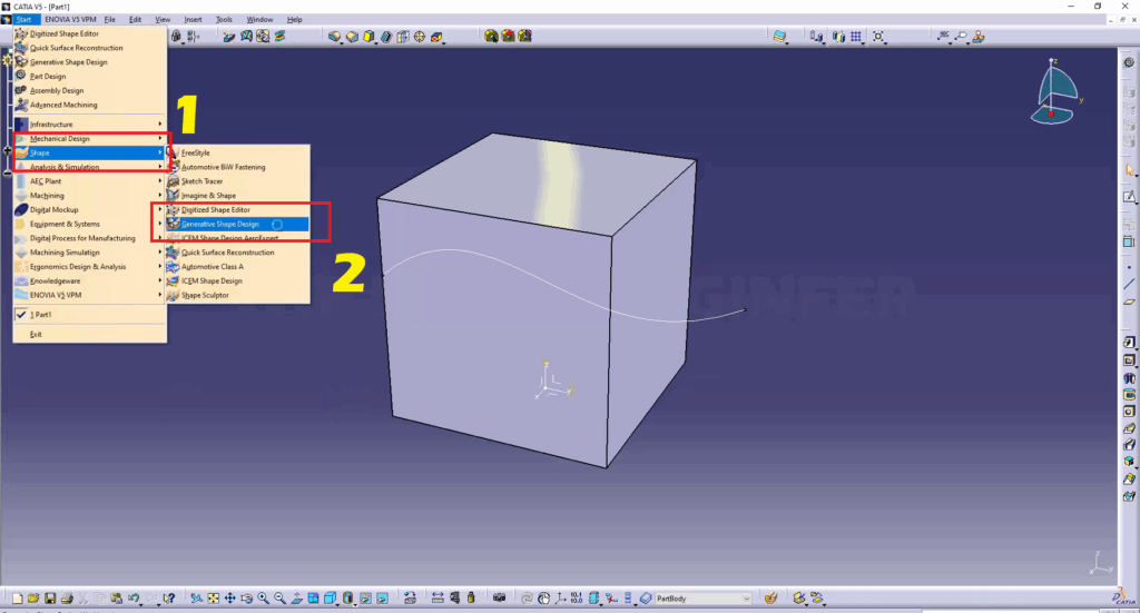 CATIA How to Cut a Solid With a Surface Like a Pro