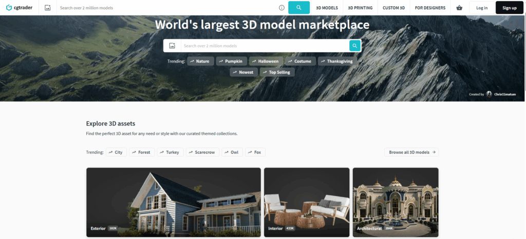 CGTRADER download free3d models