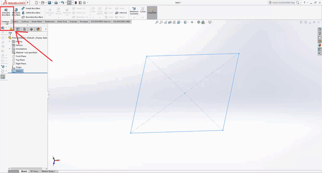 SolidWorks How to Cut a Solid With a Surface Like a Pro 4