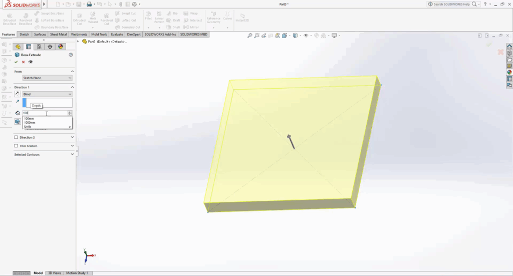 SolidWorks How to Cut a Solid With a Surface Like a Pro 5
