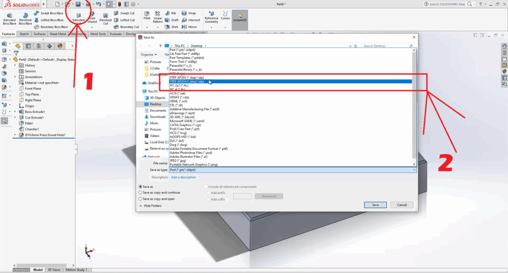 SolidWorks How to Convert a STEP File into SLDPRT like a Pro