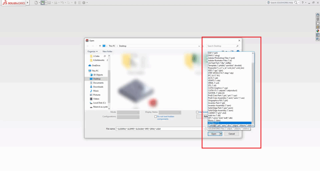 SolidWorks How to Convert a STEP File into SLDPRT like a Pro