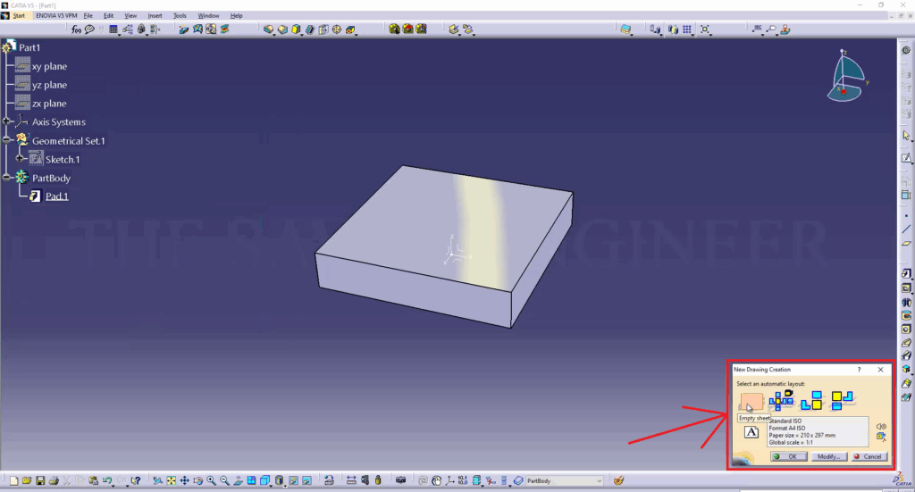 CATIA How to Write a Text on a Piece