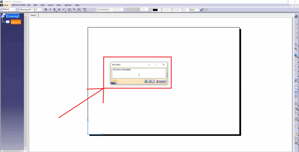CATIA How to Write a Text on a Piece