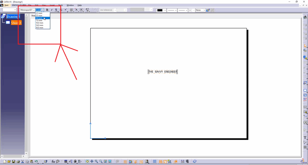 CATIA How to Write a Text on a Piece