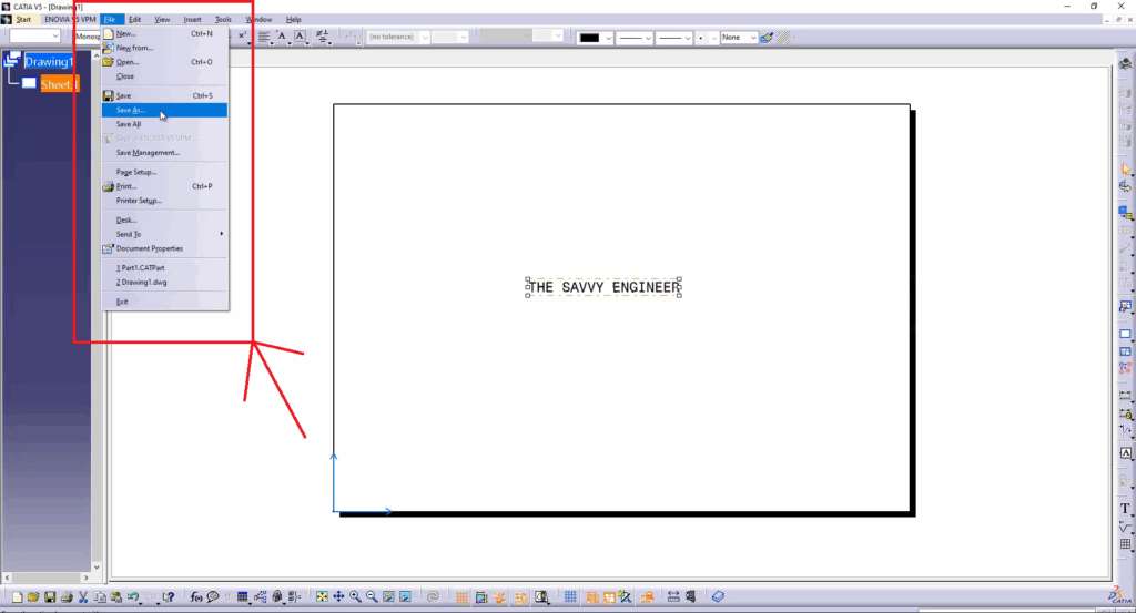 CATIA How to Write a Text on a Piece