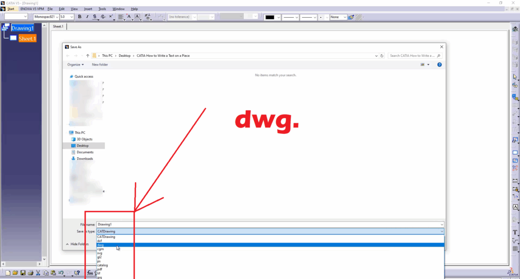 CATIA How to Write a Text on a Piece