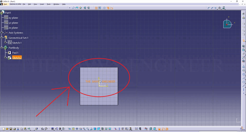 CATIA How to Write a Text on a Piece