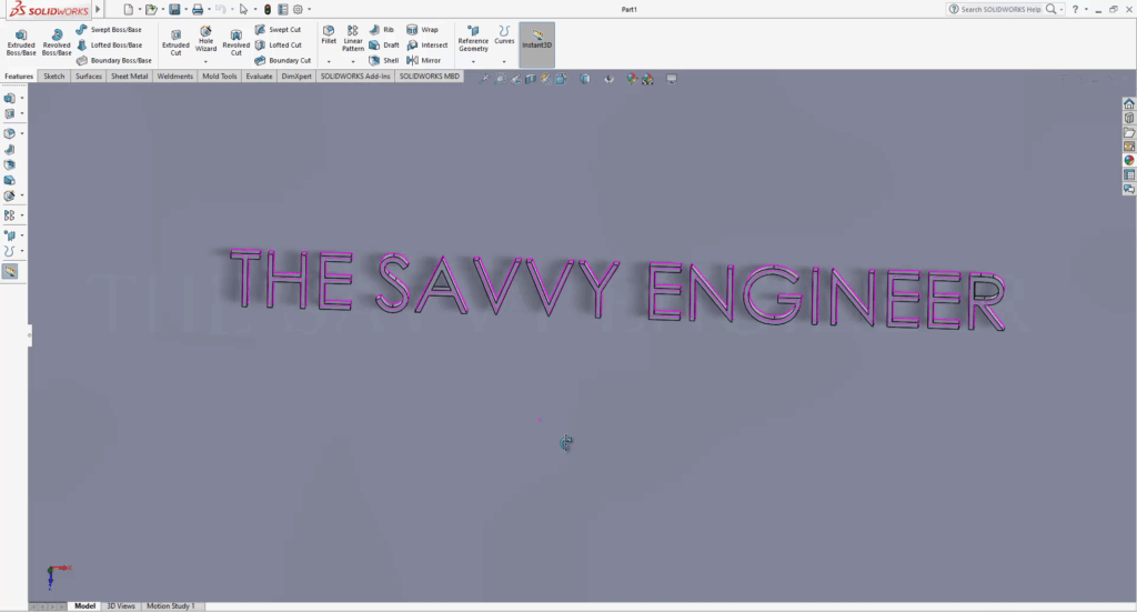 SolidWorks How to Write a Text on a Piece Like a Pro