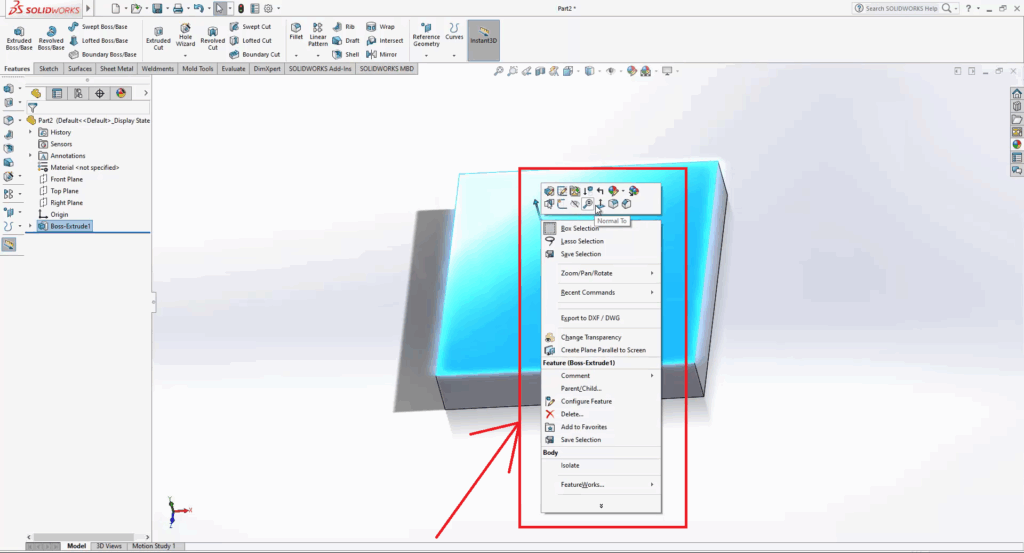 SolidWorks How to Write a Text on a Piece Like a Pro