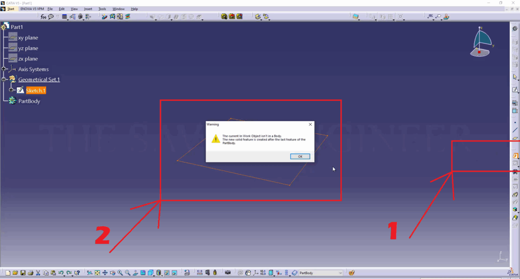 CATIA - How to Extrude a Part Face up to a Surface
