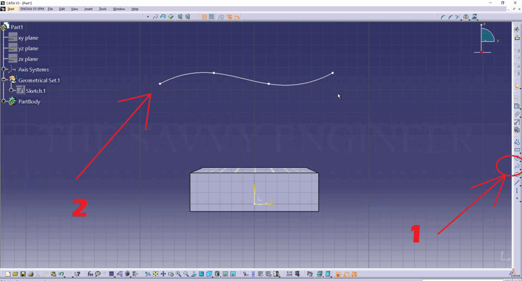 CATIA - How to Extrude a Part Face up to a Surface