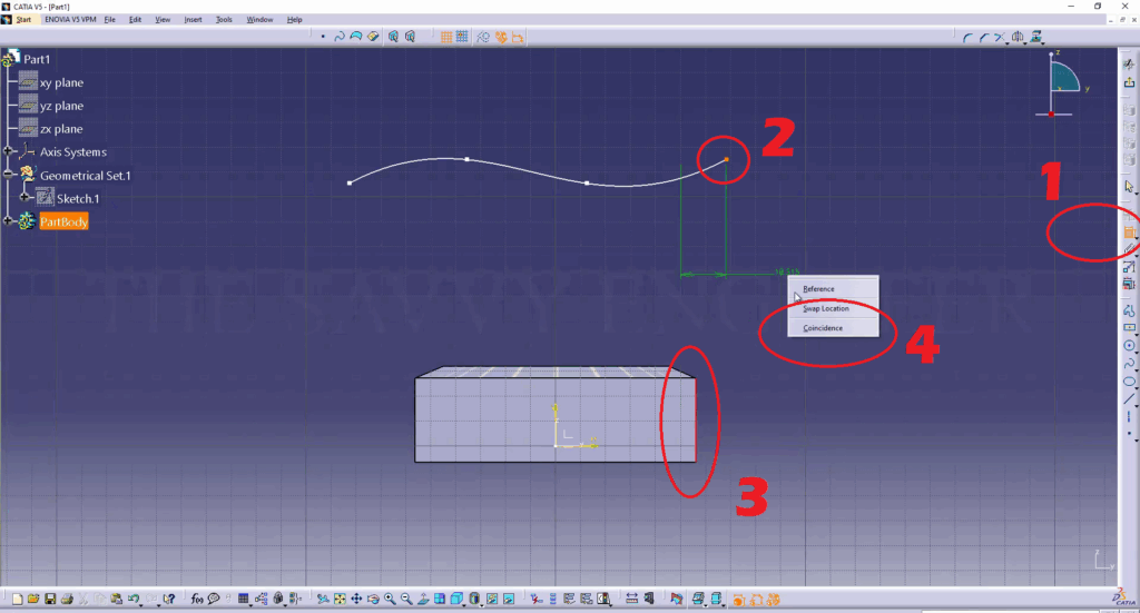 CATIA - How to Extrude a Part Face up to a Surface