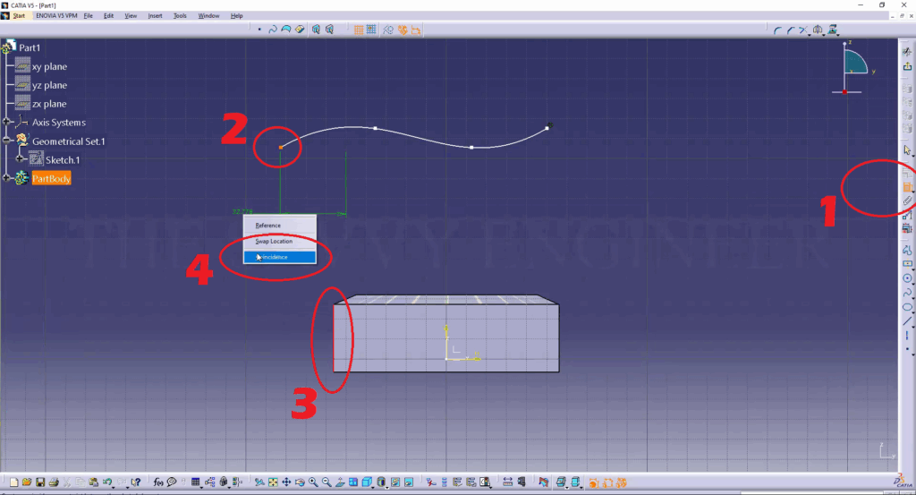 CATIA - How to Extrude a Part Face up to a Surface