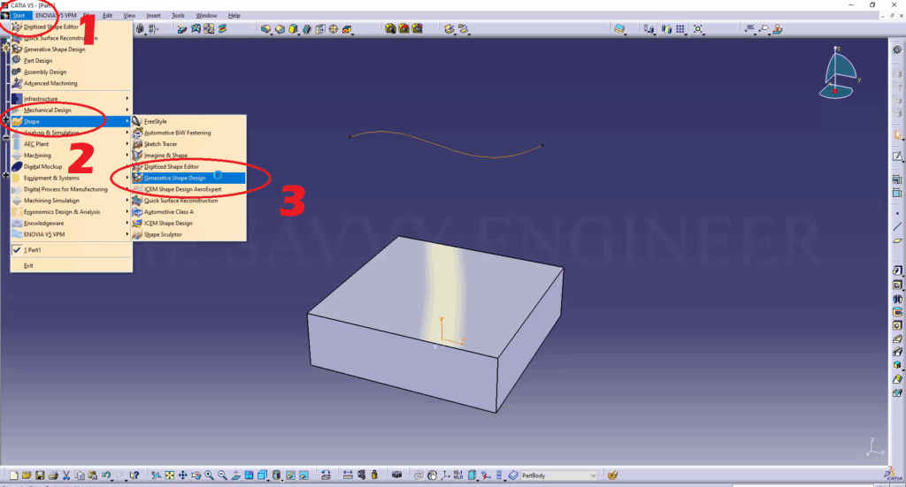 CATIA - How to Extrude a Part Face up to a Surface