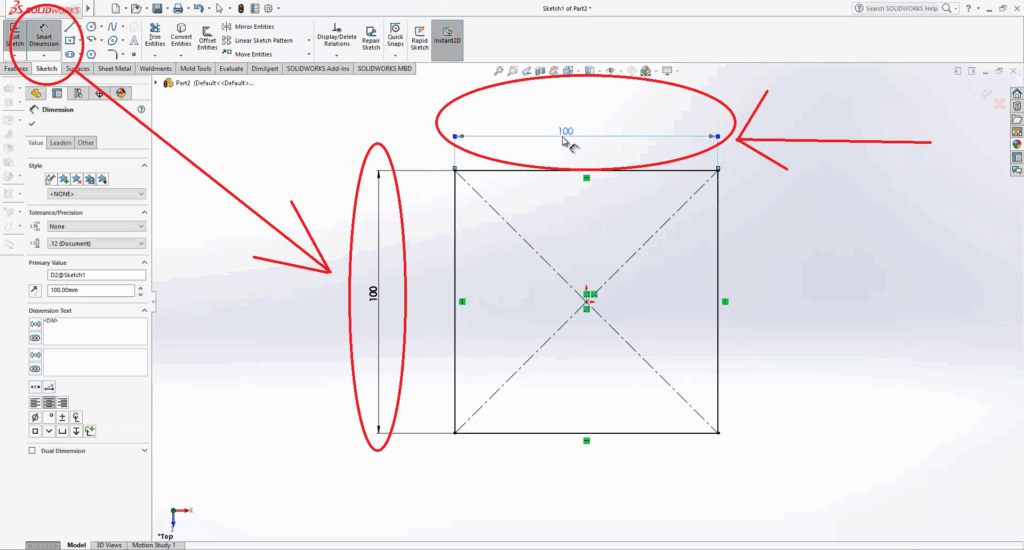 SolidWorks How to extrude a Part Face up to a Surface