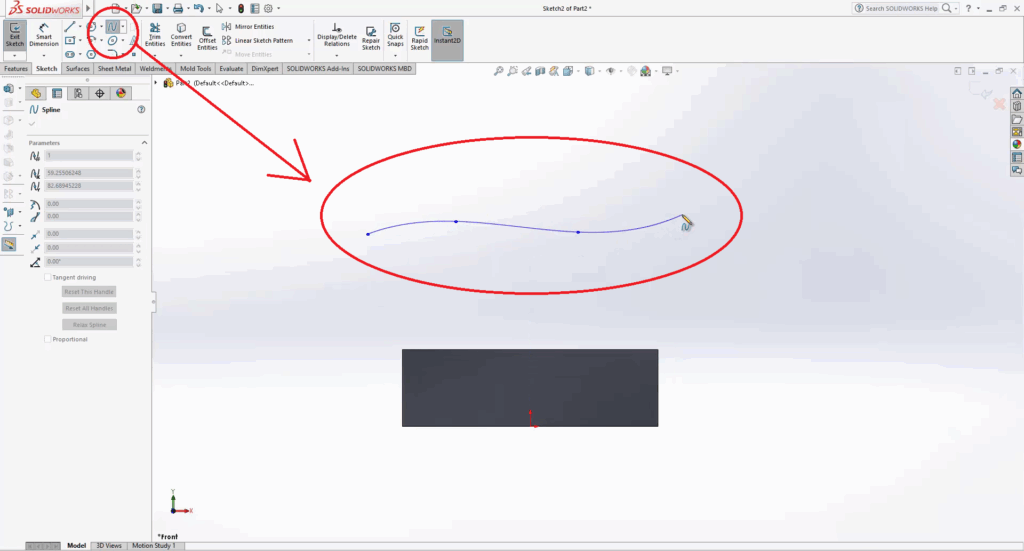 SolidWorks How to extrude a Part Face up to a Surface