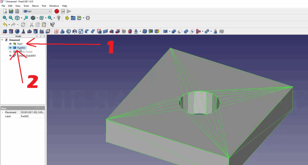 Freecad Reverse Engineering - from STL to Solid body