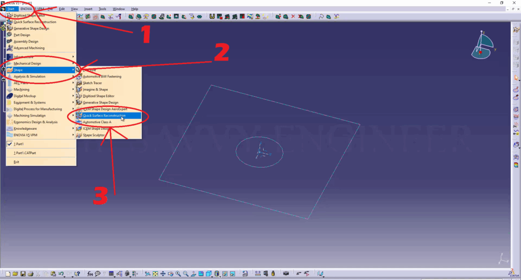 CATIA Reverse Engineering - from STL to Solid Body