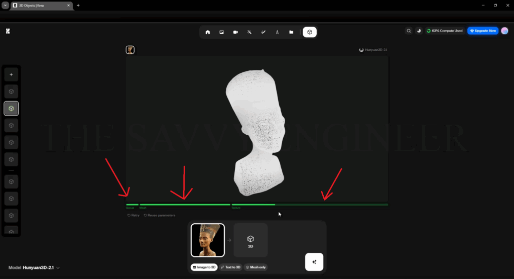 How to Design Nefertiti Bust using Free AI Tool