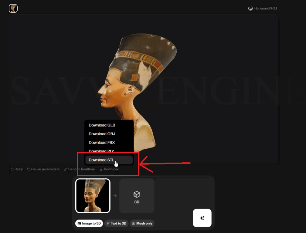How to Design Nefertiti Bust using Free AI Tool