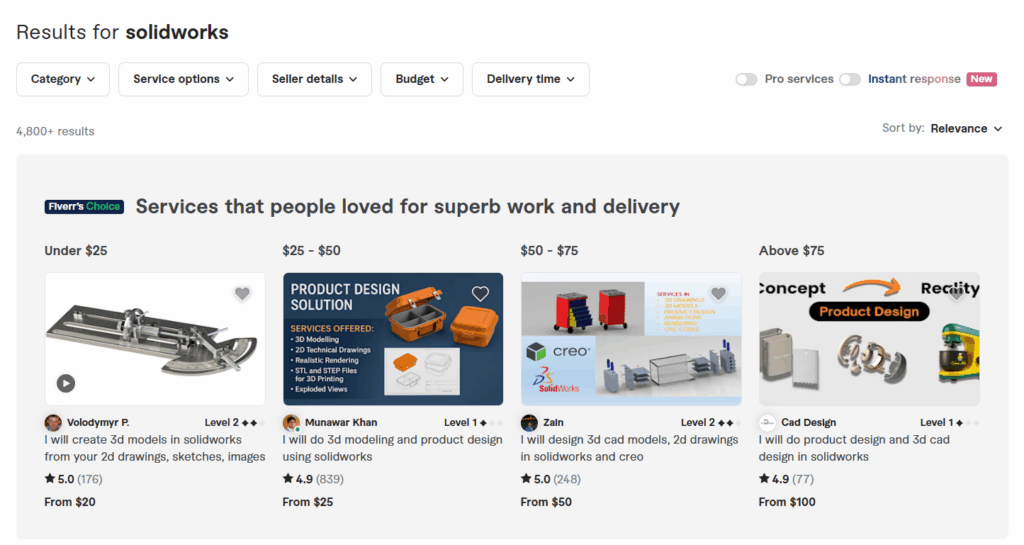 Top 5 Freelancing Sites for SolidWorks Designers