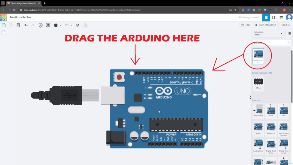 Arduino & TinkerCAD - Simple Led Blink Project