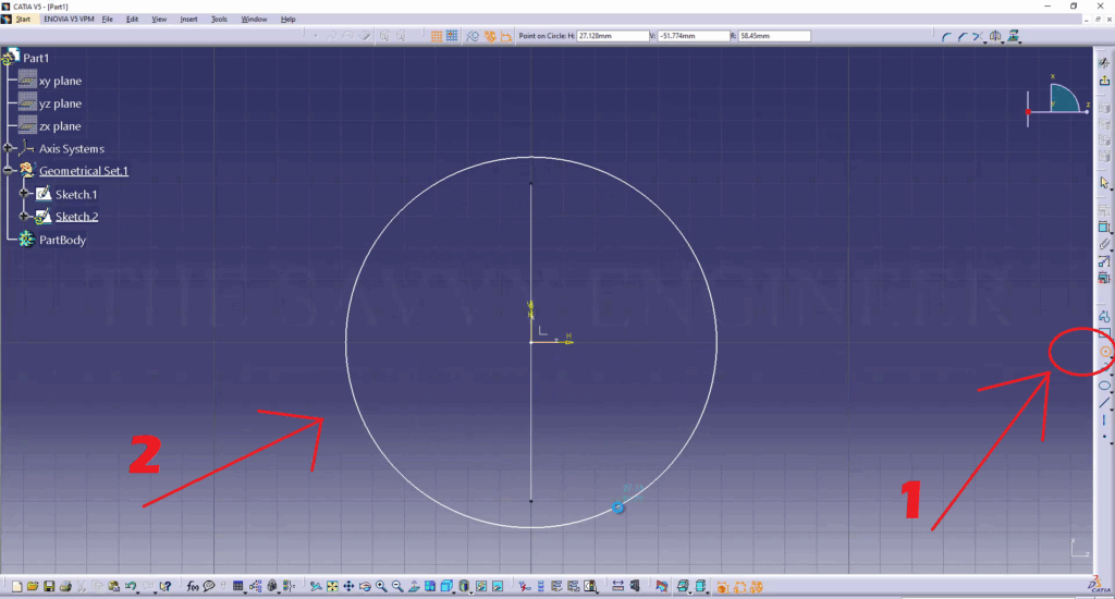CATIA Surface Modeling How to Combine Two Sketches