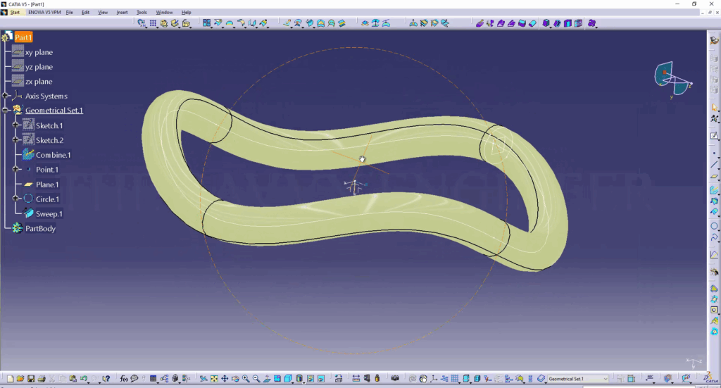 CATIA Surface Modeling How to Combine Two Sketches