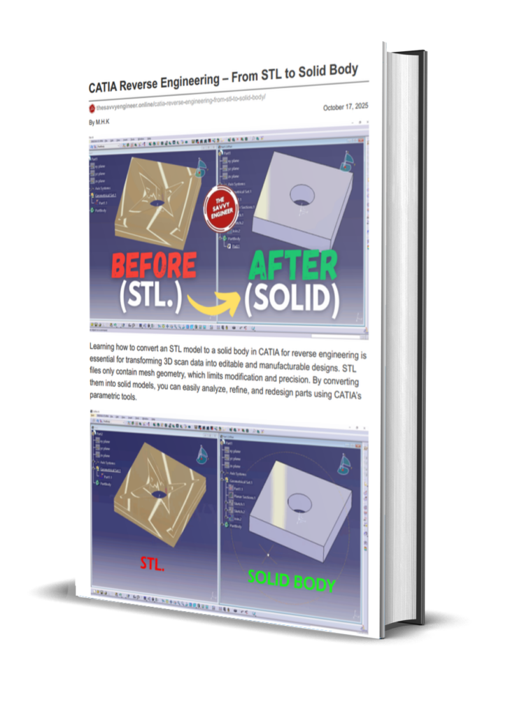 [PDF] CATIA Reverse Engineering - from STL to Solid Part