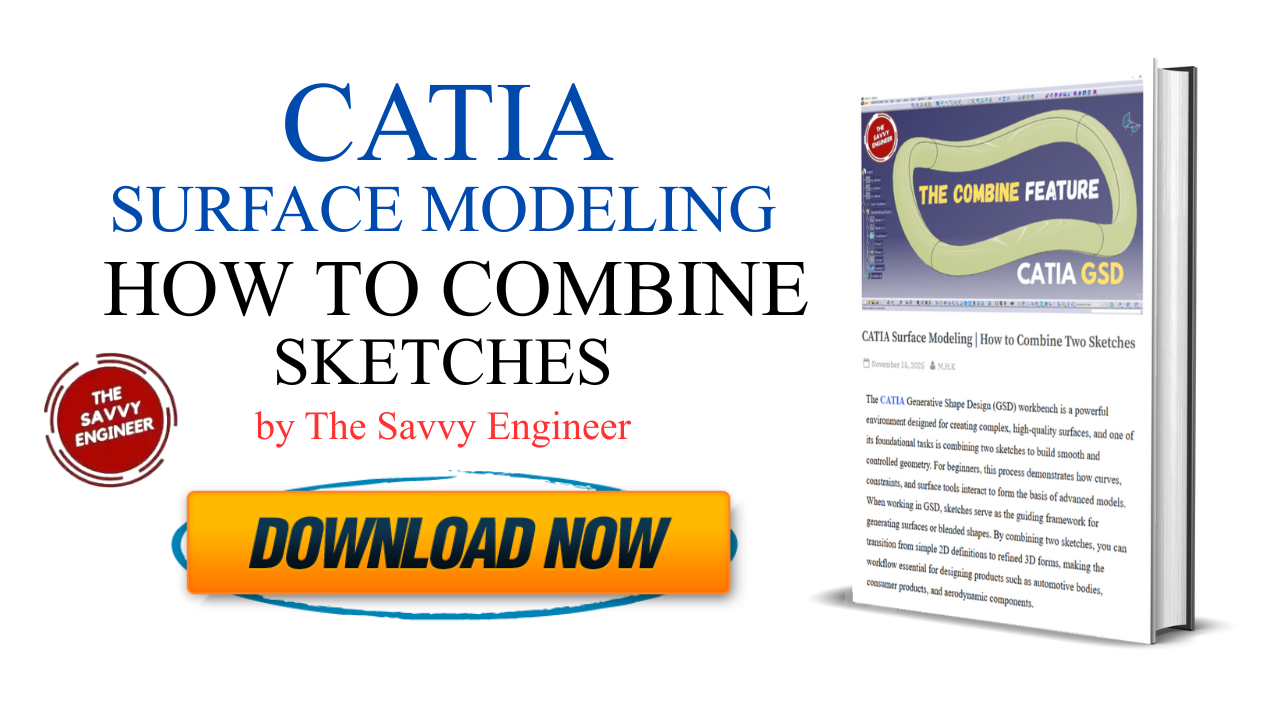 [PDF] CATIA Surface Modeling | How to Combine Two Sketches
